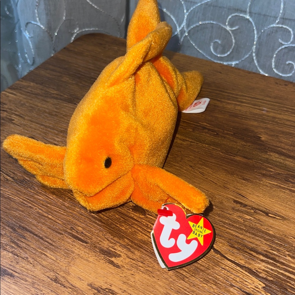 Ty Plush Orange Fish Toy